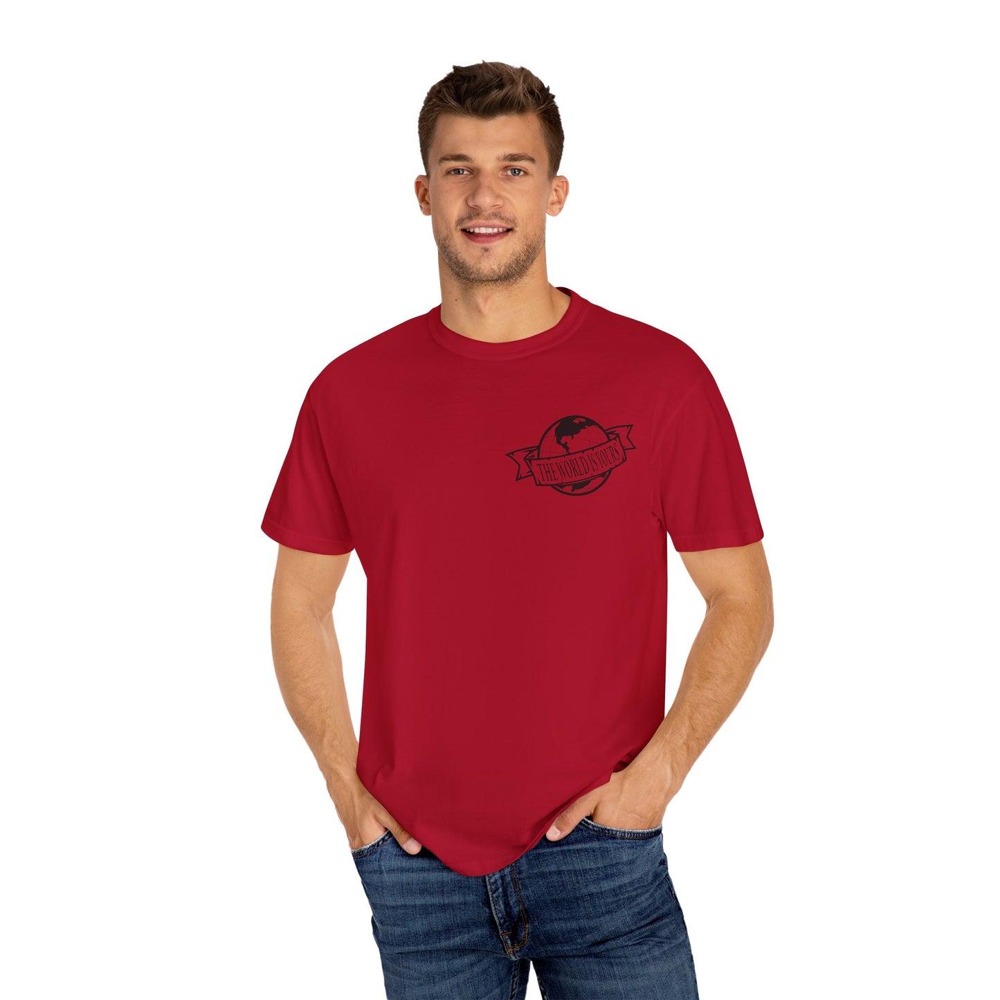 Vintage-Inspired Unisex Garment-Dyed T-shirt, Casual Wear, Earth Day Gift, Graphic Tee, Everyday Style, Eco-Friendly Apparel