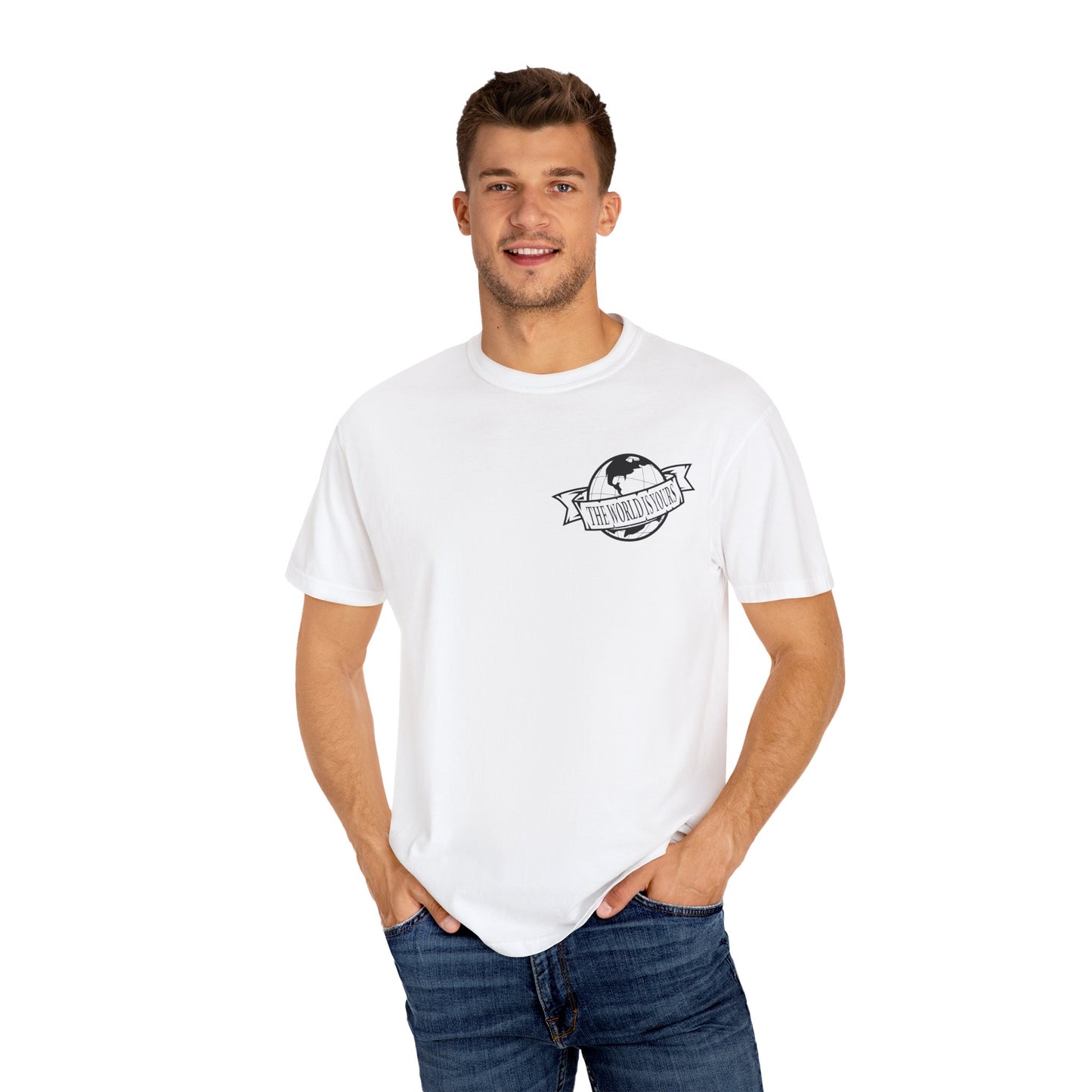 Vintage-Inspired Unisex Garment-Dyed T-shirt, Casual Wear, Earth Day Gift, Graphic Tee, Everyday Style, Eco-Friendly Apparel
