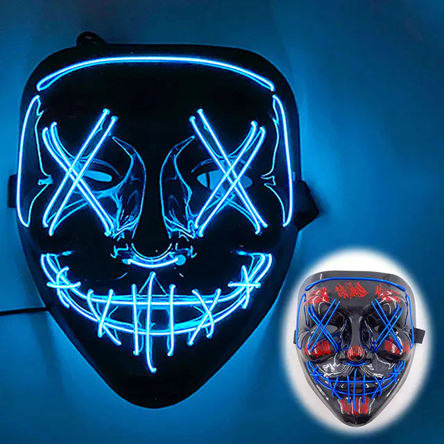 LED Neon Halloween Mask