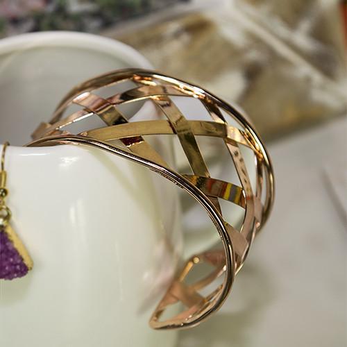 ClaudiaG Cuffed Bracelet Gold
