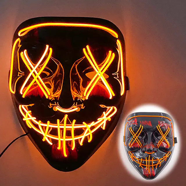 LED Neon Halloween Mask