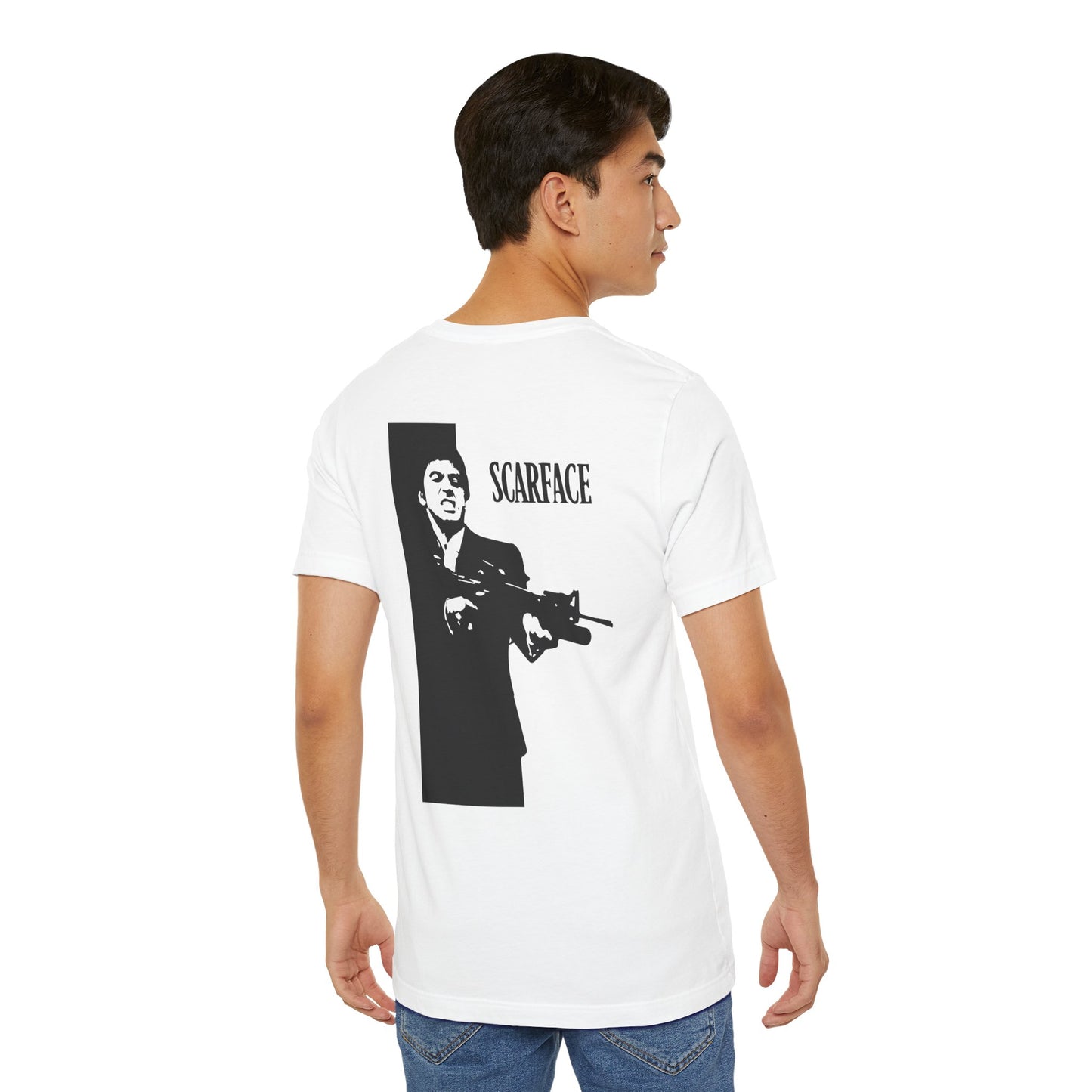Scarface Unisex Tee - Movie Fan Shirt, Retro Graphic Tee, Gift for Film Lovers, Cool Casual Wear, Street Style Apparel
