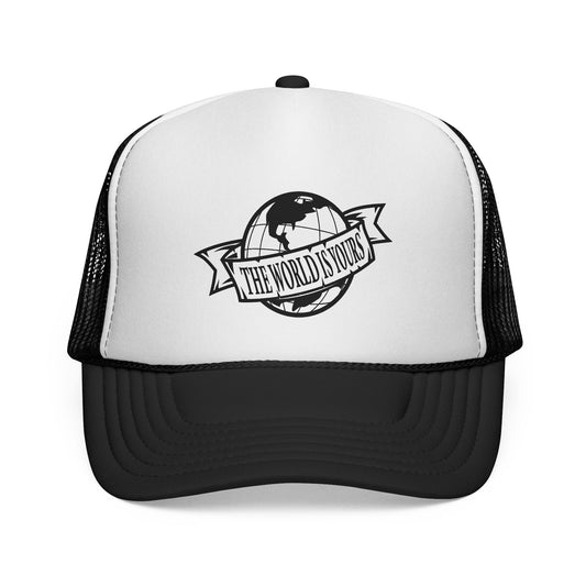 Adventure-Ready Trucker Cap: The World is Yours, Outdoor Fashion, Travel Accessory, Summer Gear, Perfect Gift