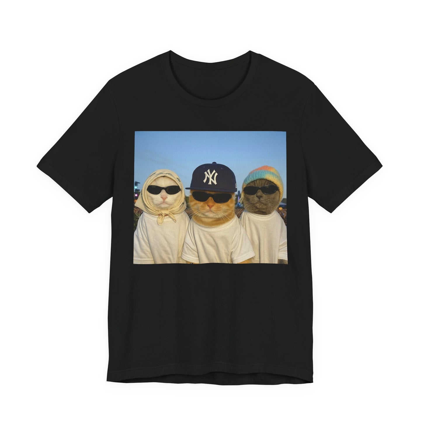 Cool Cat Gang T-Shirt | Funny Unisex Short Sleeve Tee, Cat Lover Gift, Pet Dad Apparel, Unique Cat Humor Shirt, Casual Wear