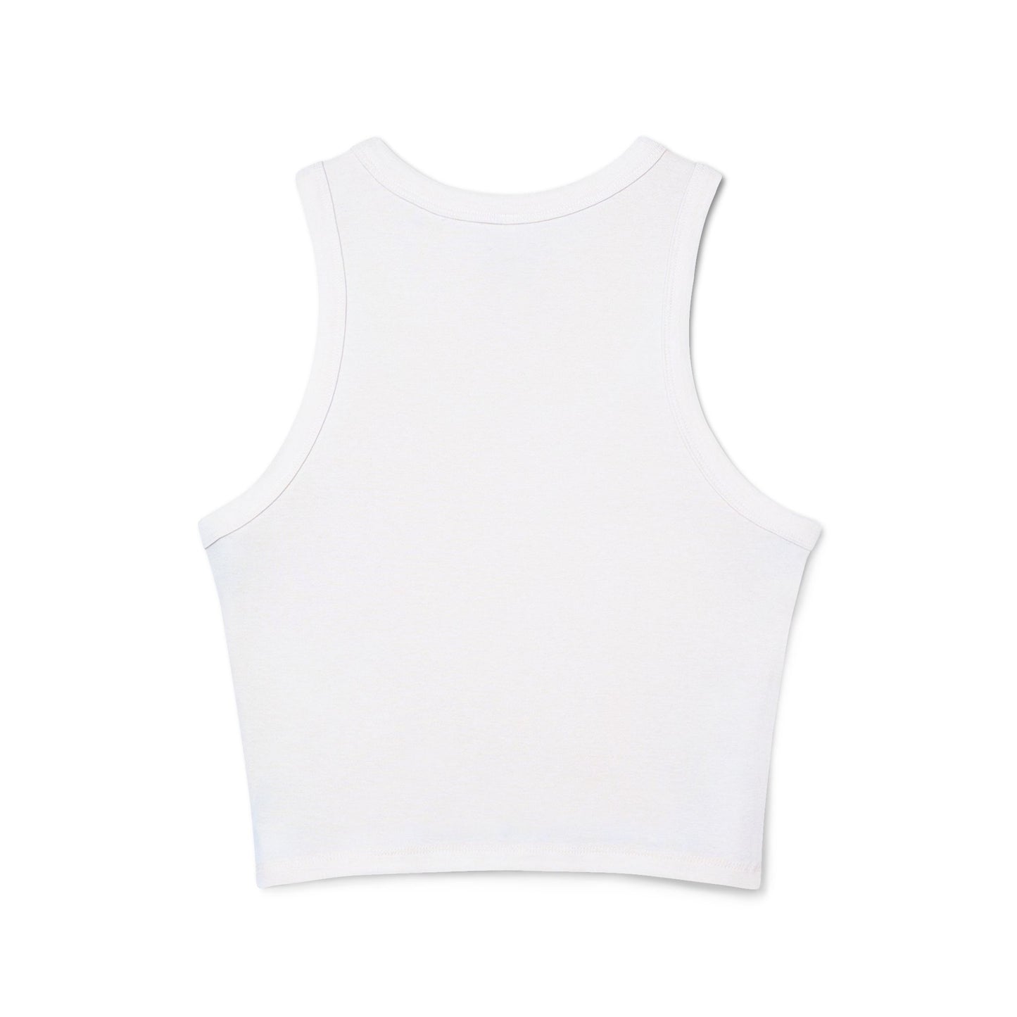 USA Star Graphic Racer Tank — Women's Patriotic Crop Top for 4th of July