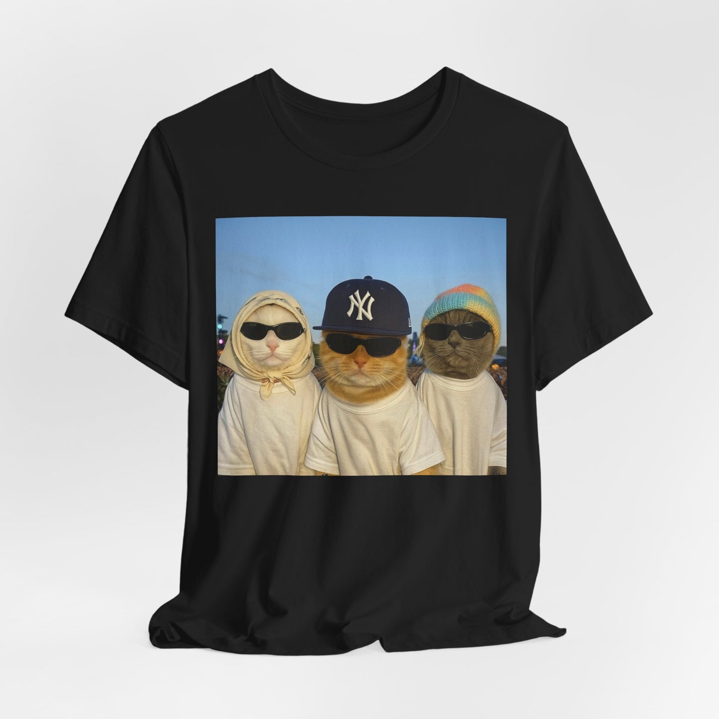 Cool Cat Gang T-Shirt | Funny Unisex Short Sleeve Tee, Cat Lover Gift, Pet Dad Apparel, Unique Cat Humor Shirt, Casual Wear