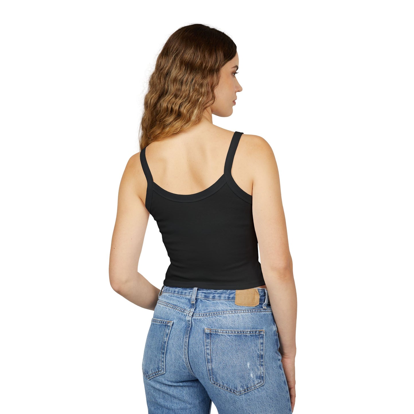 Rock'n Roll Crop Tank - "Nothing But Rock'n Roll" Women's Spaghetti Strap Top