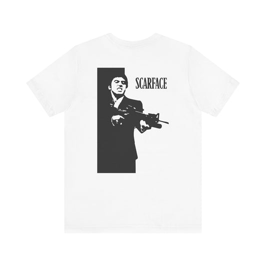 Scarface Unisex Tee - Movie Fan Shirt, Retro Graphic Tee, Gift for Film Lovers, Cool Casual Wear, Street Style Apparel