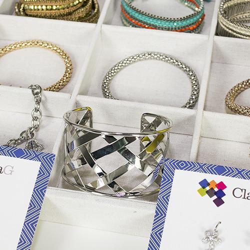 ClaudiaG Cuffed Bracelet Silver