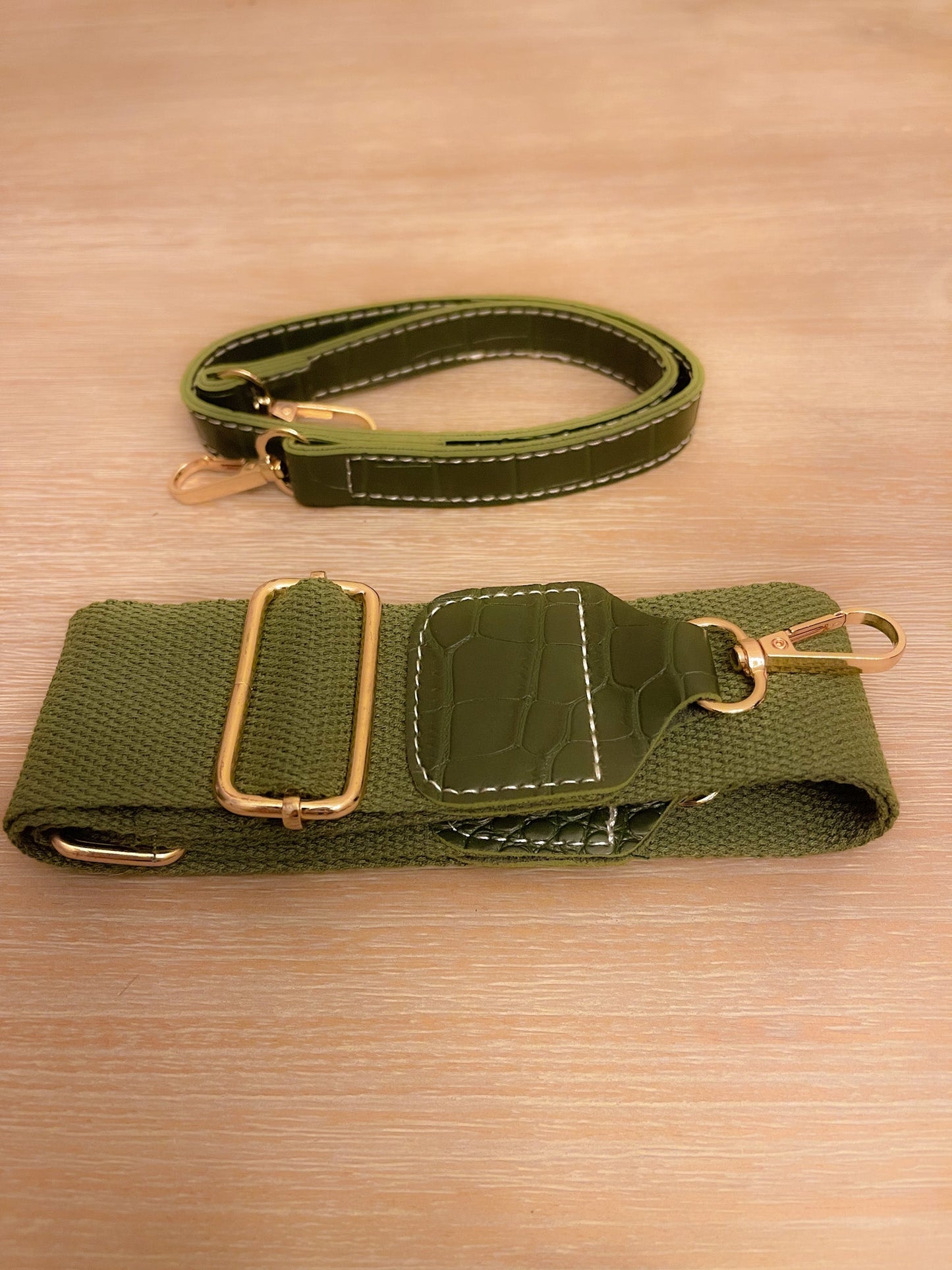 ClaudiaG Blake Shoulder Bag -Olive Croc