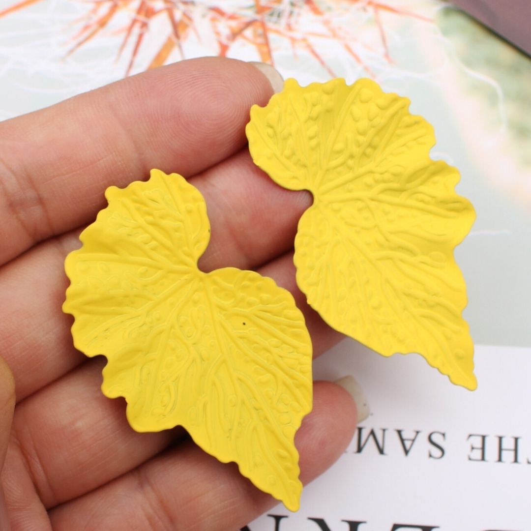 ClaudiaG Mirrored Leaf Earrings