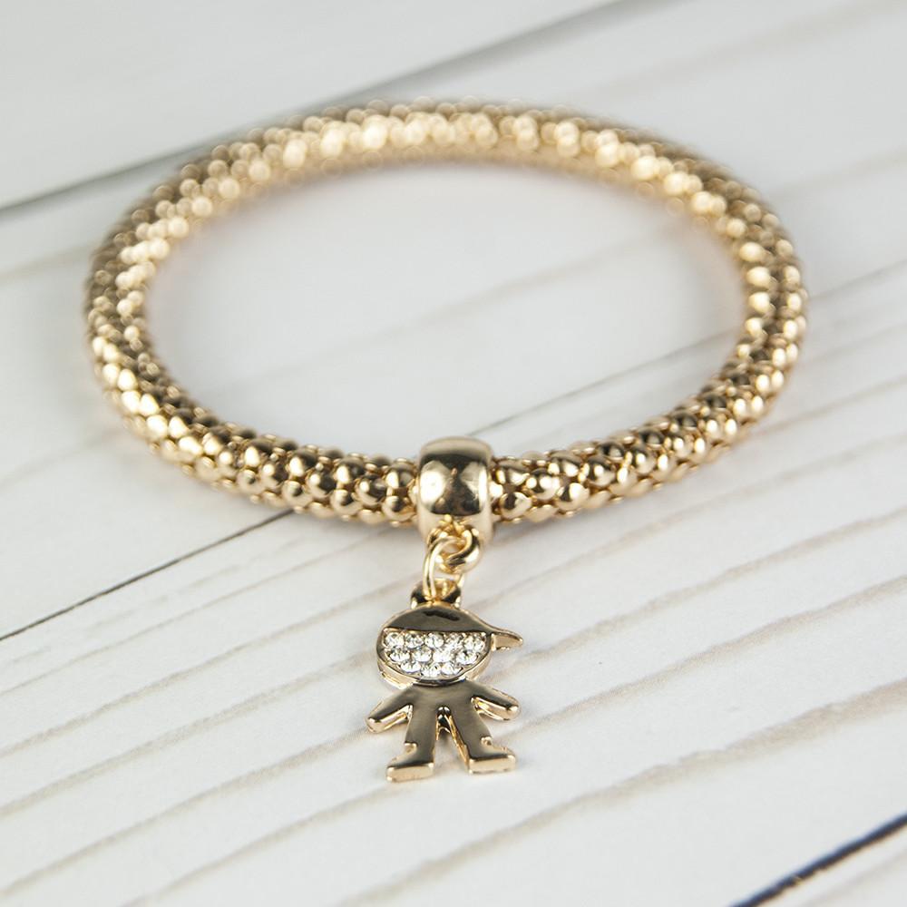 ClaudiaG Qidz Bracelet- Boy Gold