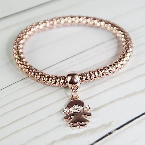 ClaudiaG Qidz Bracelet- Girl Rose Gold