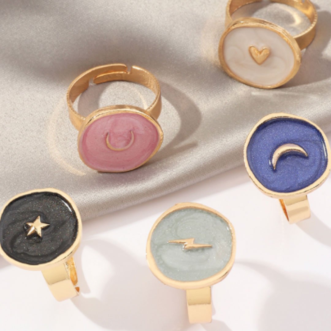 ClaudiaG Astral Ring Black